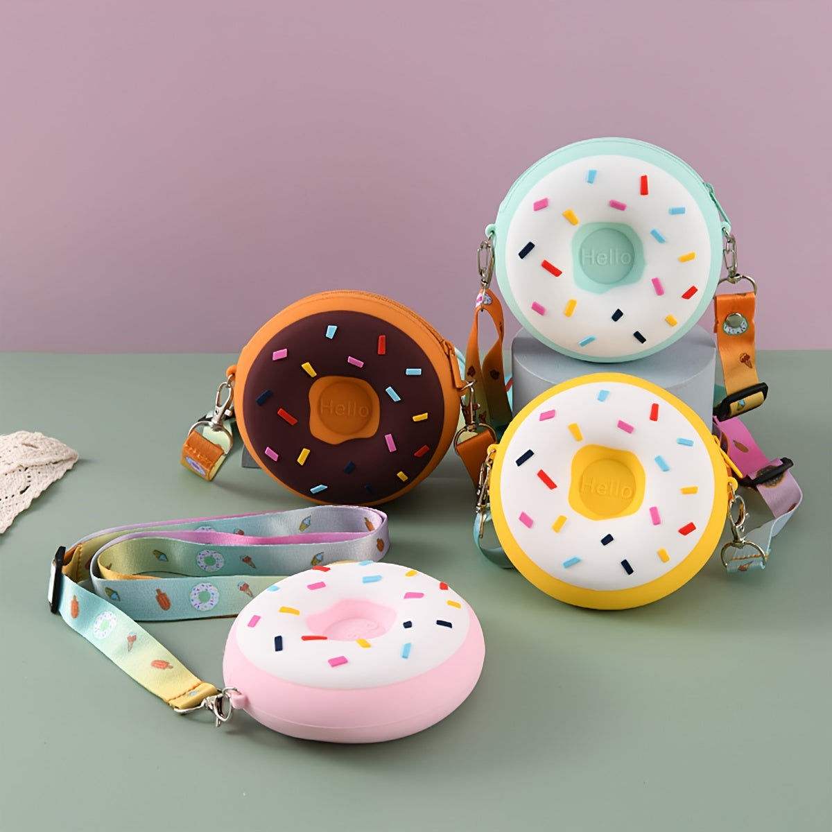 Borsa a Mano Donut di Luna - Borsette Giocose per Bambini
