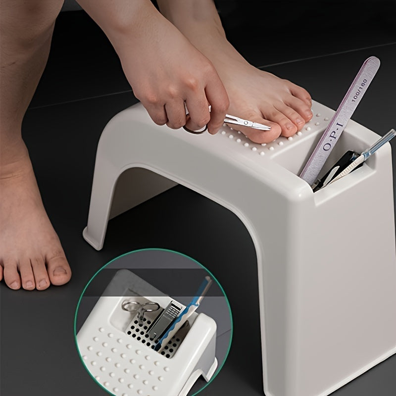 Poggiapiedi Compatto con Spazio di Stoccaggio – Confortevole e Funzionale