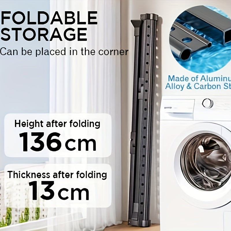 FlexiDry Stendibiancheria – Pieghevole e Spazioso con 36 Fori Antivento