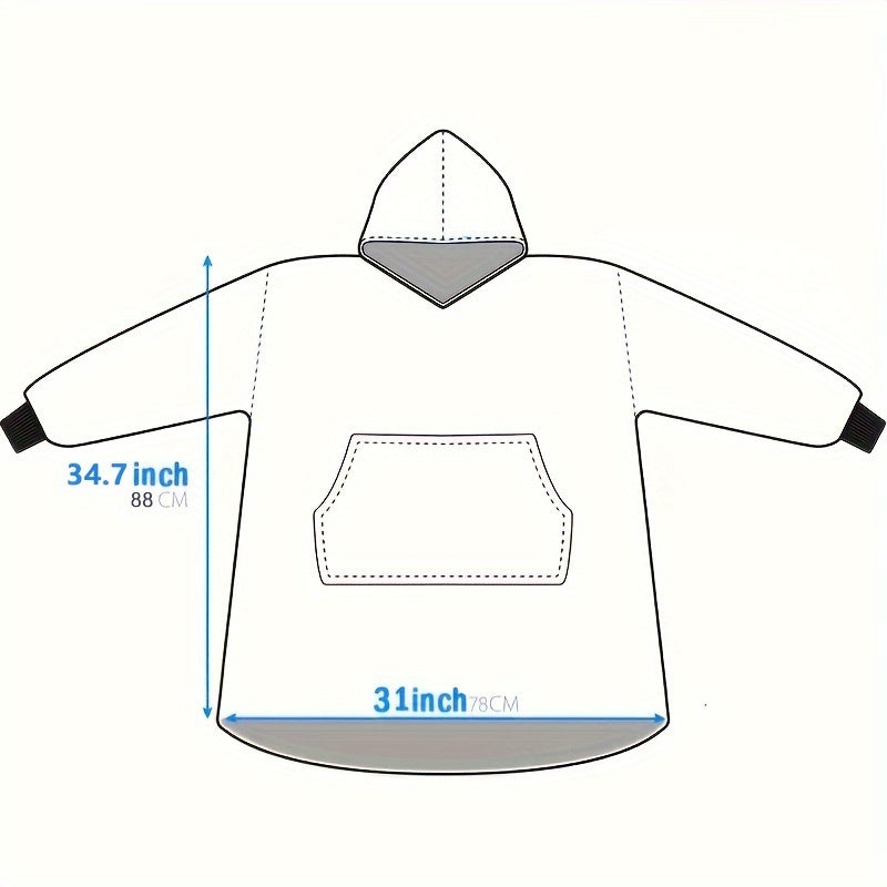 Luna Sherpa Hoodie Blanket - Ultra Morbido e Confortevole per i Giorni Più Freddi