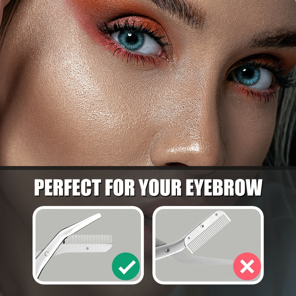 Forbice per sopracciglia con pettine – Igienica ed Efficace