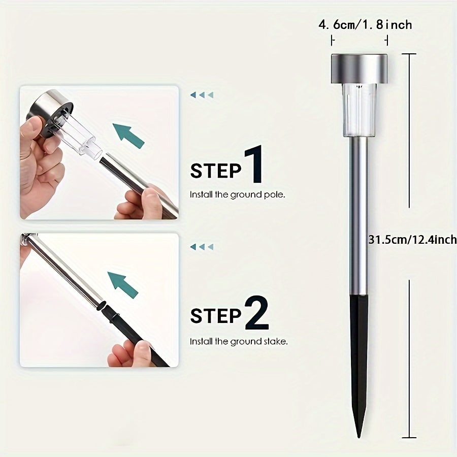 Set di Lampade da Giardino SolarBeam con Sensore – Per un'illuminazione esterna elegante