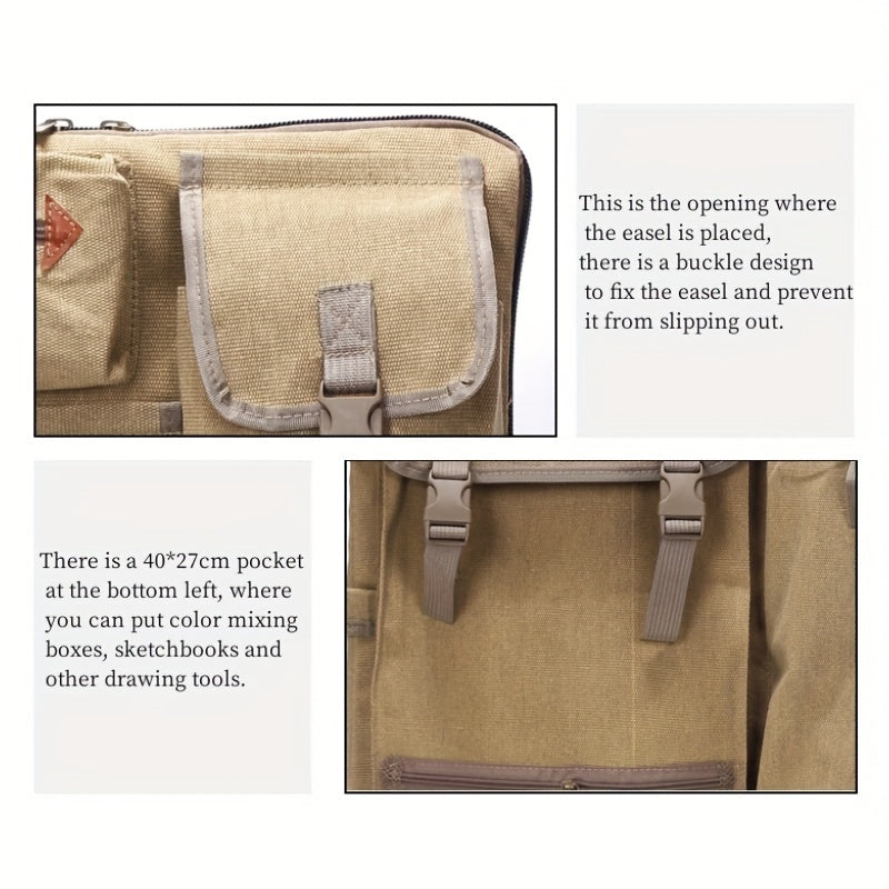 Zaino in Tela per Tavolo da Disegno – Pratico, Durevole e Facile da Portare