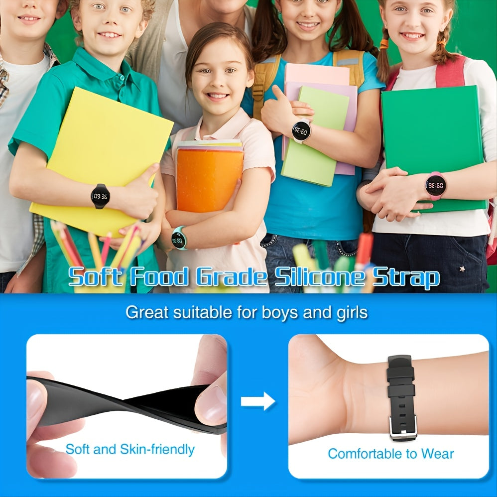 Orologio Digitale LED Contapassi con Allarme Vibrante – Fitness Tracker per Bambini