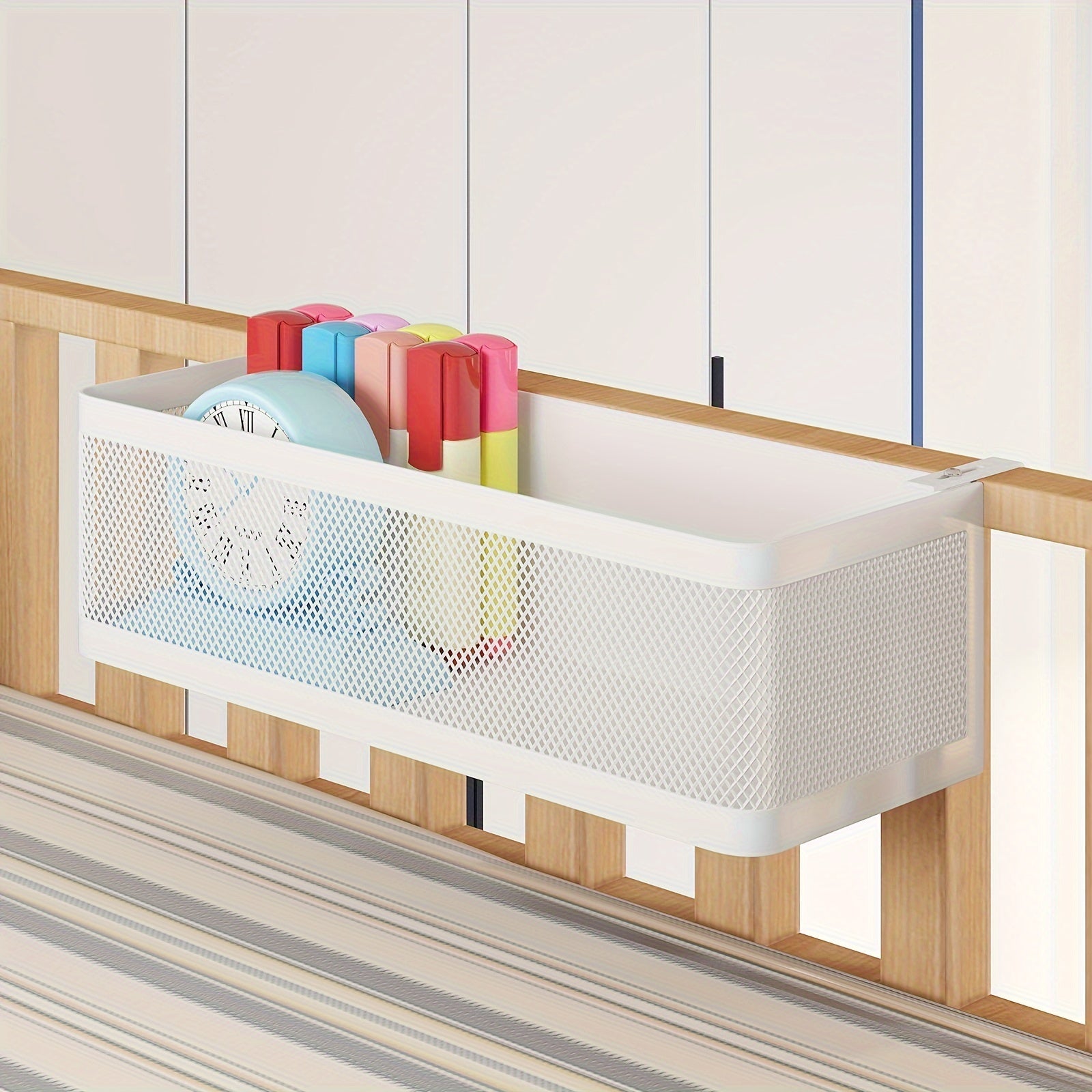 Cestino Metallico Regolabile con Ganci - Soluzione Pratica per l'Organizzazione