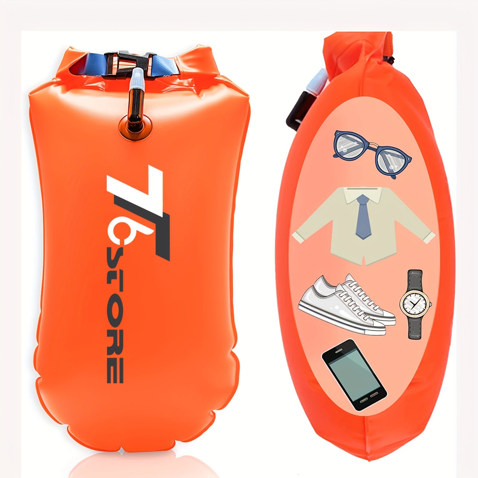 Boia da Nuoto Impermeabile da 20L con Spazio di Stoccaggio – Sicura e Pratica per il Nuoto in Acqua Libera