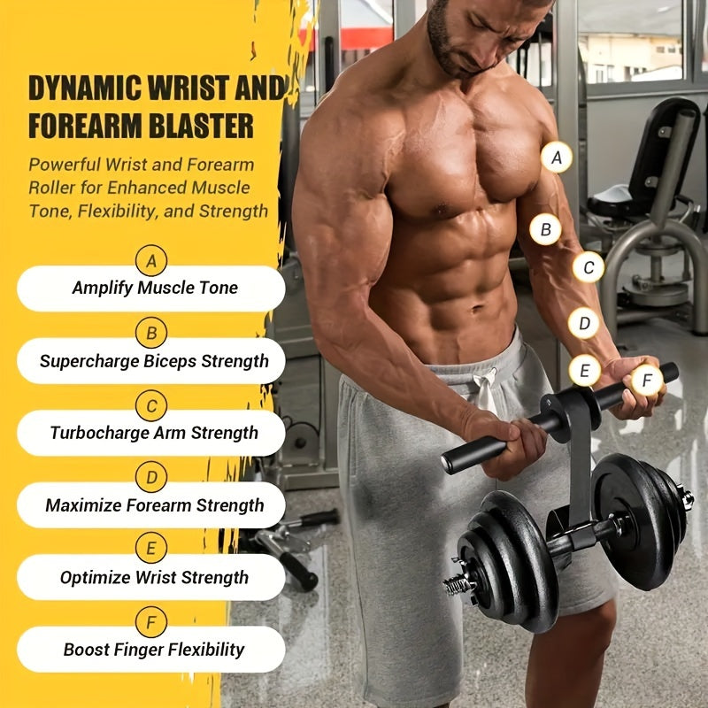 Rinforzatore per Polsi e Avambracci - Attrezzo per Allenamento della Forza e Sviluppo Muscolare