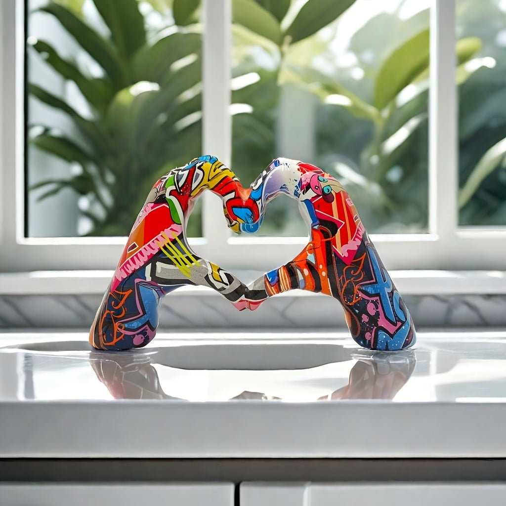 Scultura di Gesto Amorevole - Per un'Esposizione d'Interni Audace e Creativa