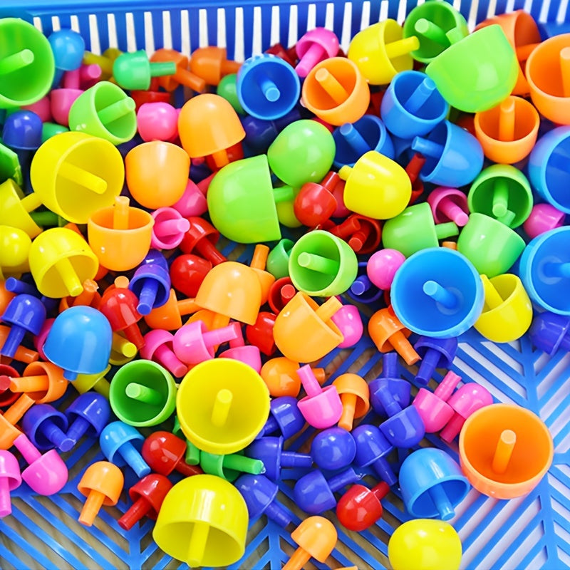 Blocchi di Costruzione in Plastica Educativa – Stimola il Pensiero Creativo e il Riconoscimento dei Colori