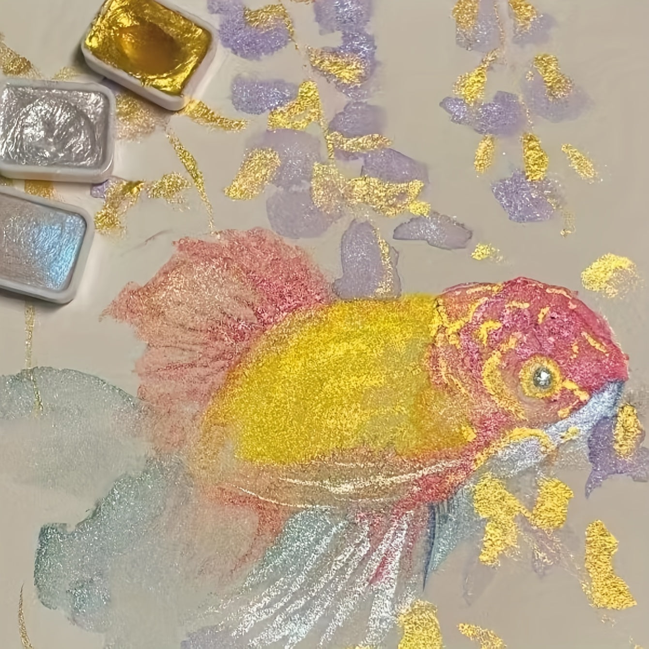 Set di Acquerelli Perlati – 20 Colori in Forma Solida per Pittura e Calligrafia