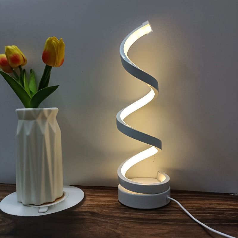 Lampada da Scrivania LED a Spirale – Illuminazione Moderna Dimmabile