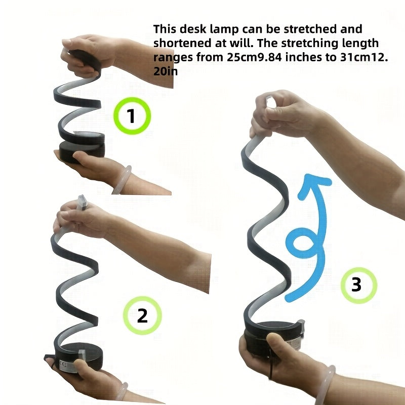 Lampada da Scrivania LED a Spirale – Illuminazione Moderna Dimmabile