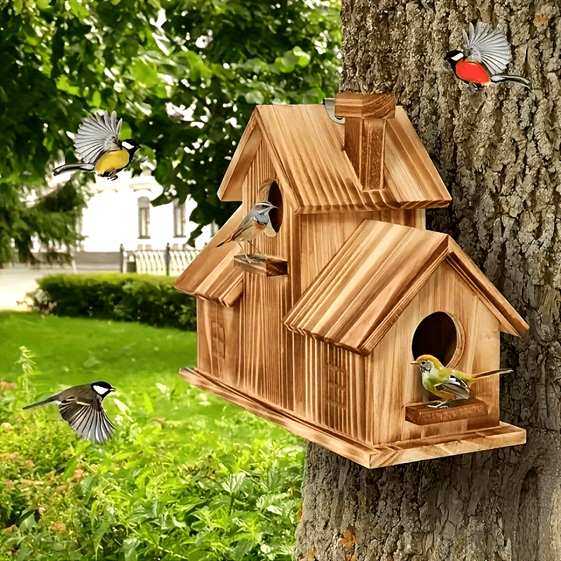 Casetta per Uccelli Rustica - Per un'Esperienza Giardinaggio Charmante