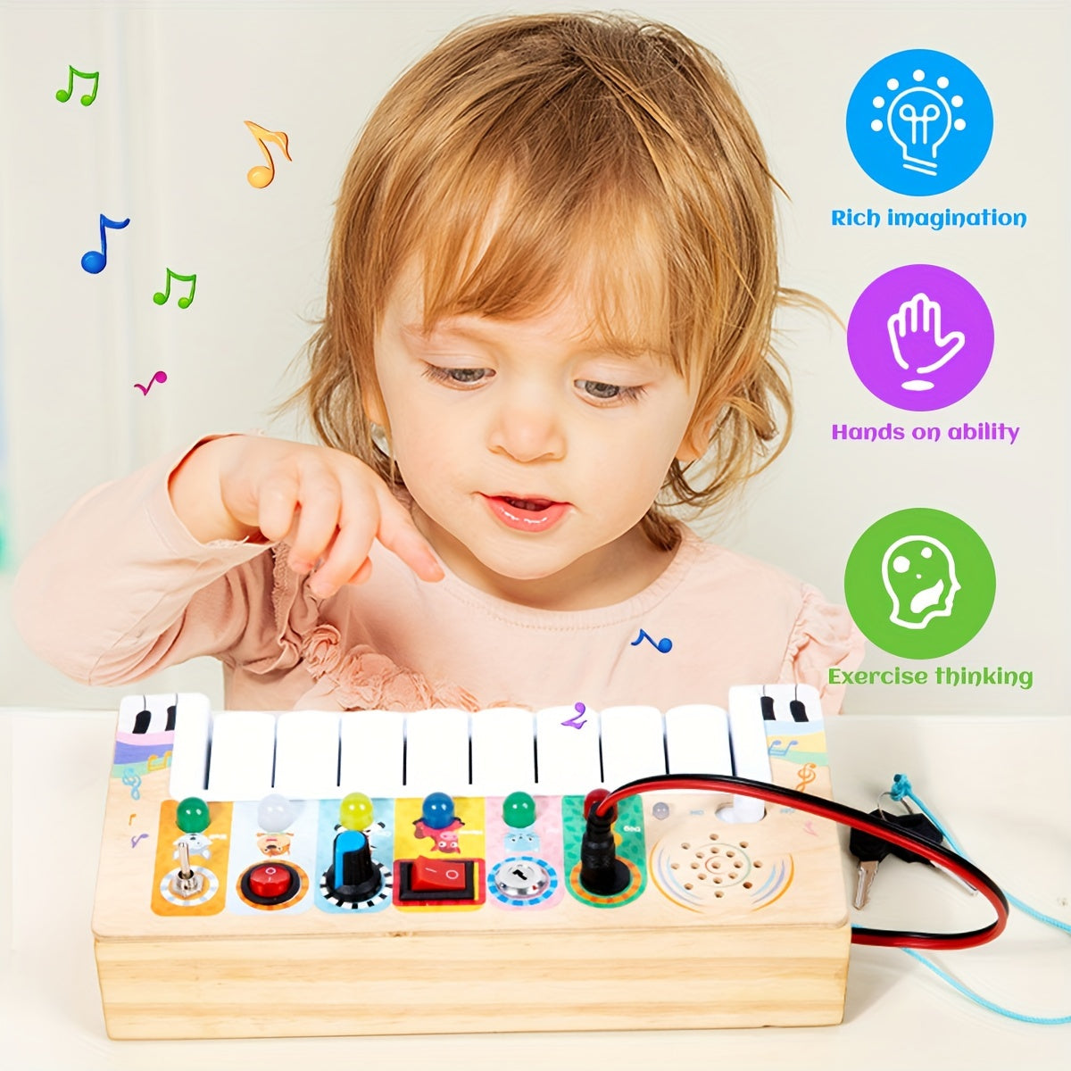 Tabellone Musicale Educativo per Bambini - Imparare e Giocare con Suoni e Luci