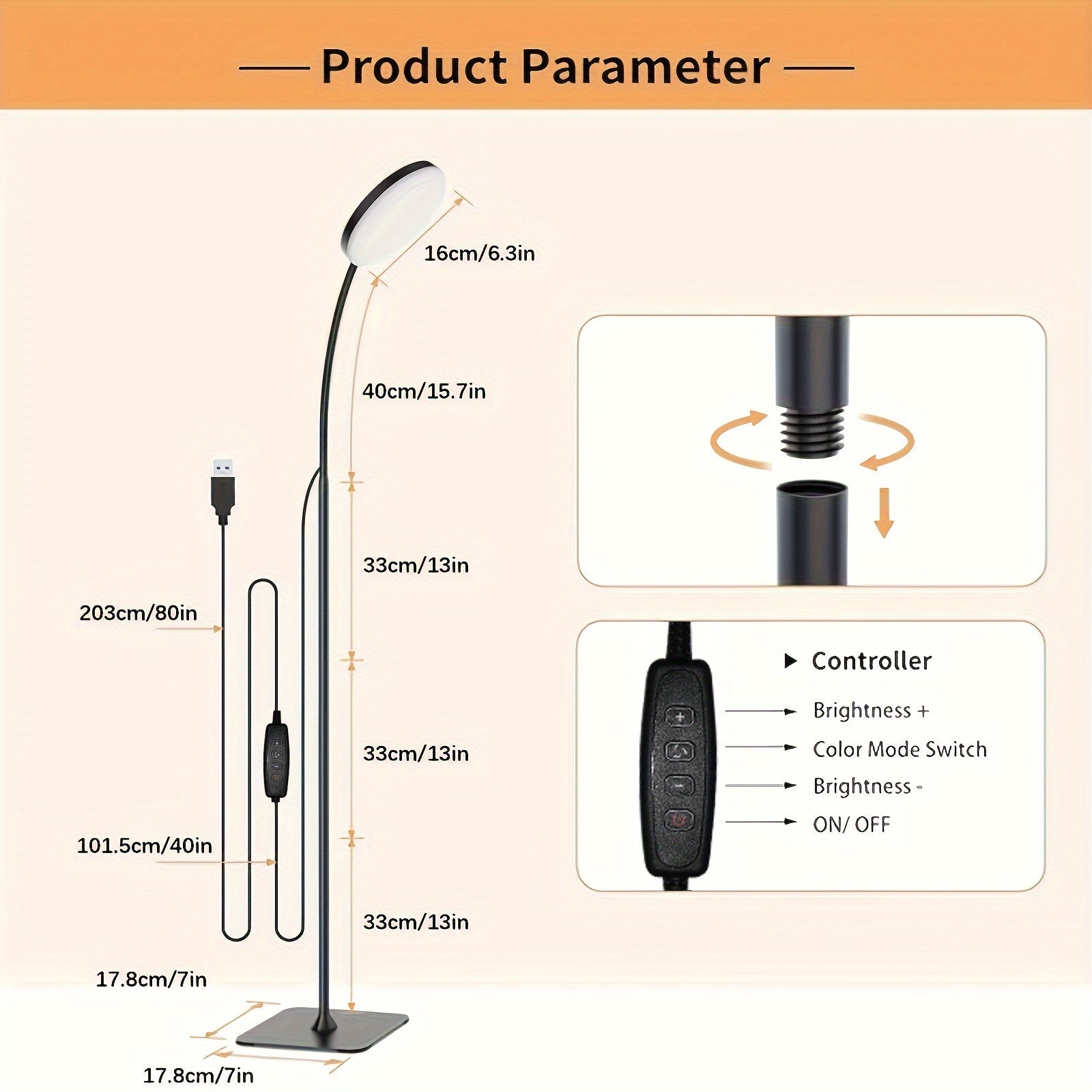 Lampada da Terra LED Flessibile - Perfetta per Leggere e Rilassarsi