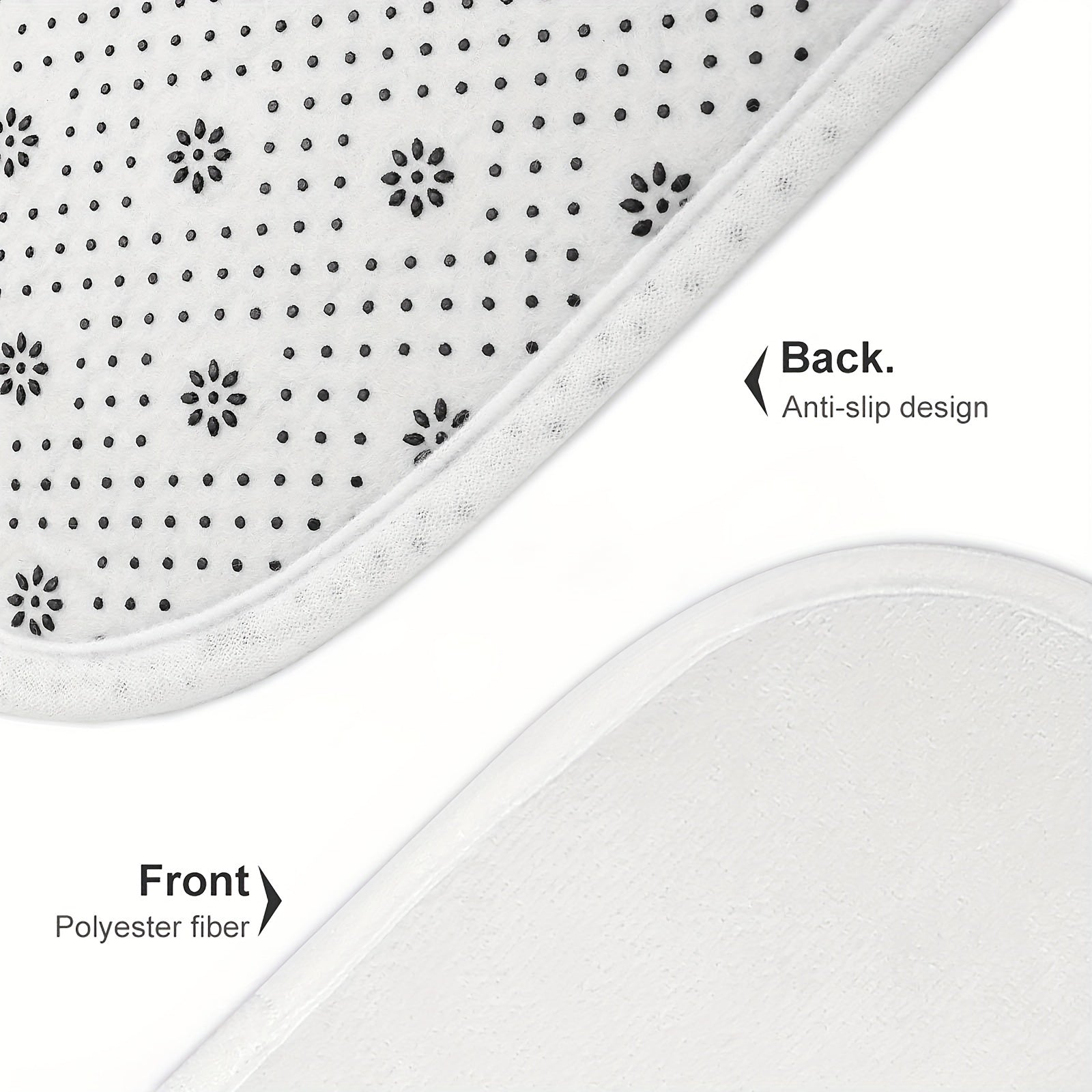 Set di Tappetini da Bagno con Foglie Tropicali – Assorbente e Confortevole per il Bagno