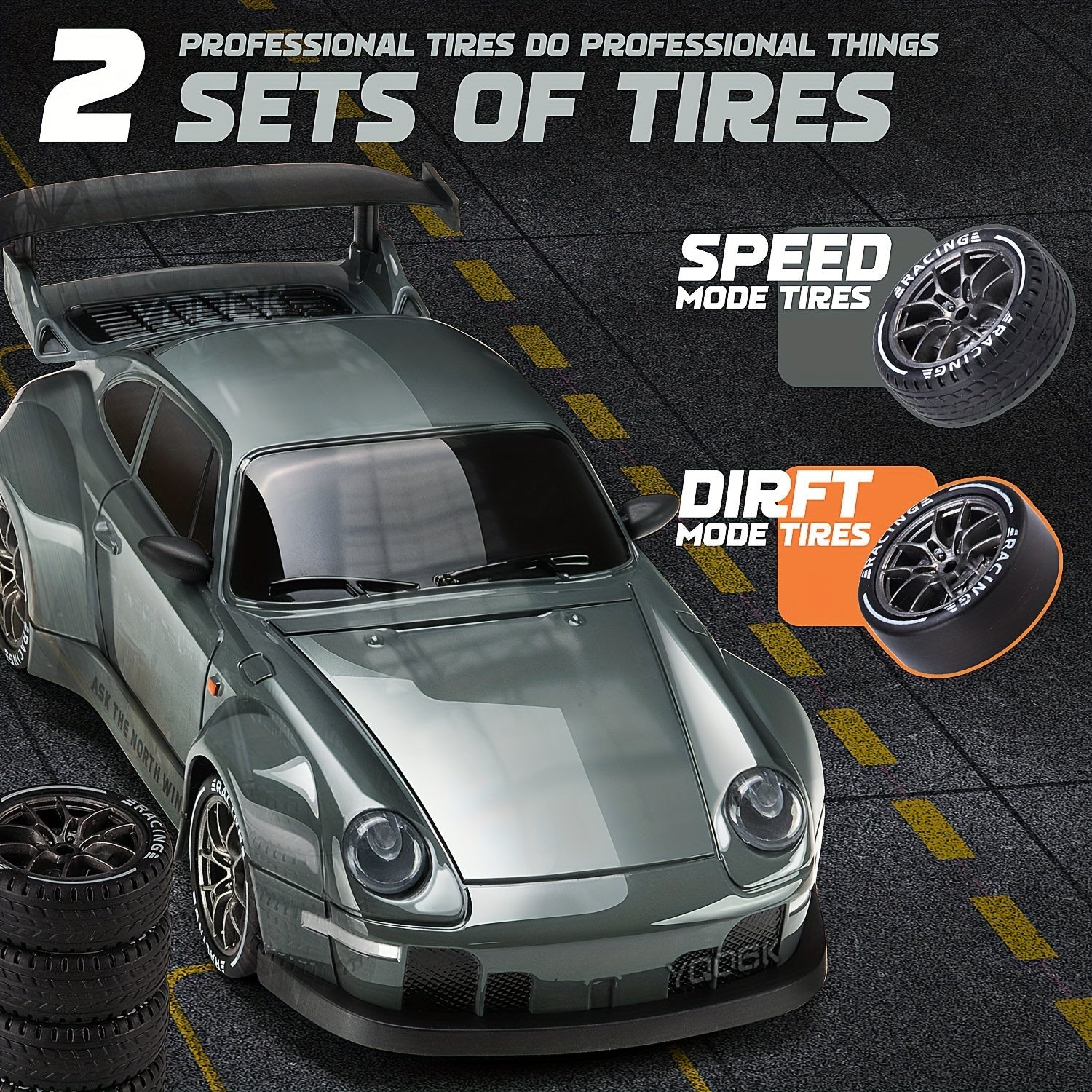 Ultimate Drift Racer 1:24 - Auto RC con Ruote Illuminati