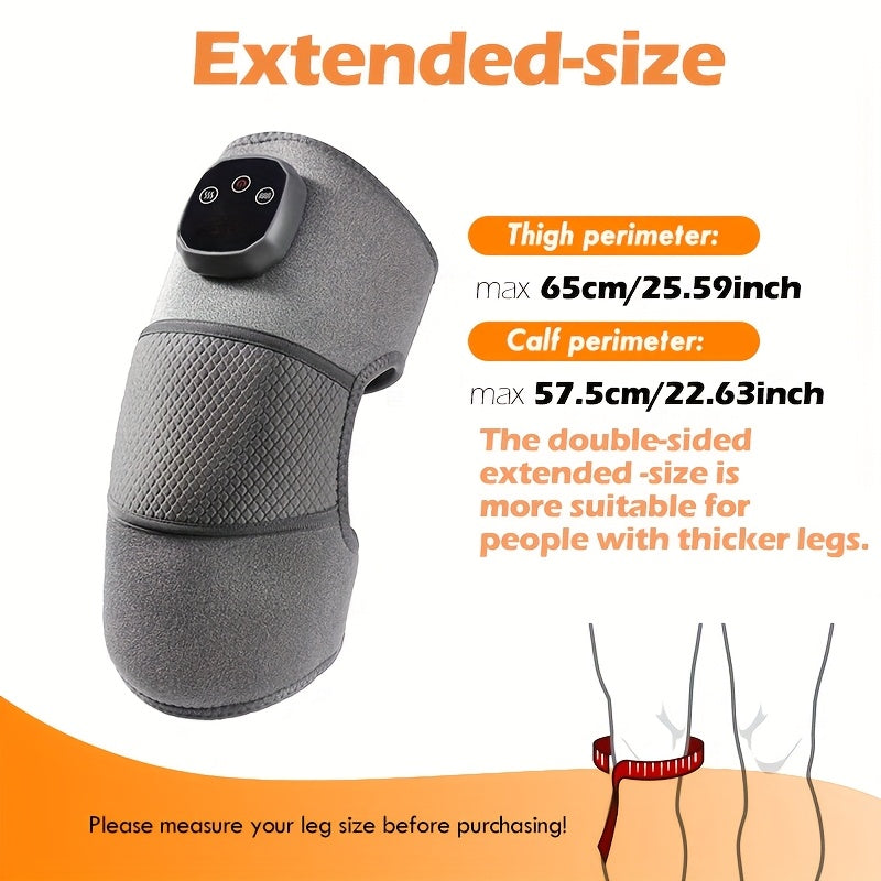 Massaggiatore Wireless per Ginocchia e Gambe con Funzione Riscaldante – Compressione Regolabile per un Ottimale Sollievo dal Dolore