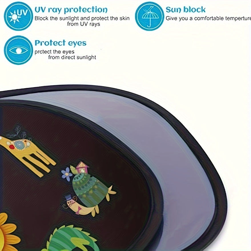 Avventure Solari con Animali – Parasole Protettivi e Divertenti per l'Auto