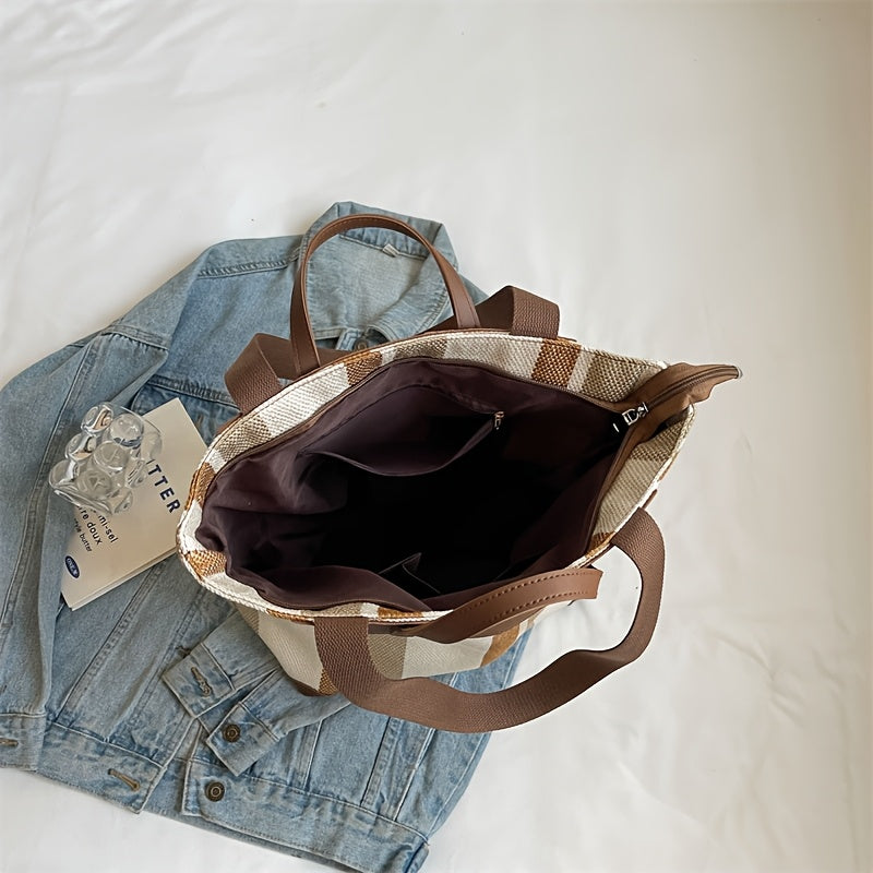 MetroStripe Borsa a Spalla Casual – Funzionalità e Design