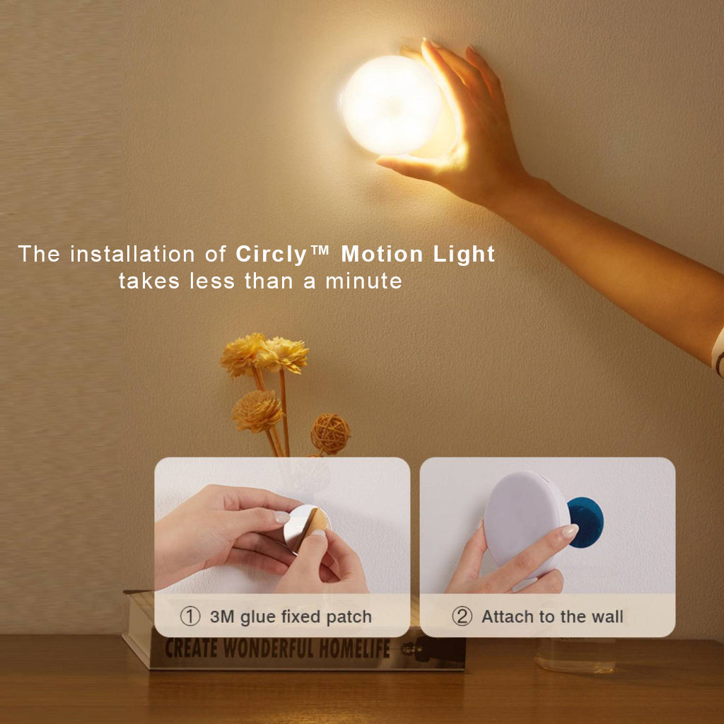 Lampada LED Ricaricabile Circly – Illuminazione Pratica con Sensore di Movimento
