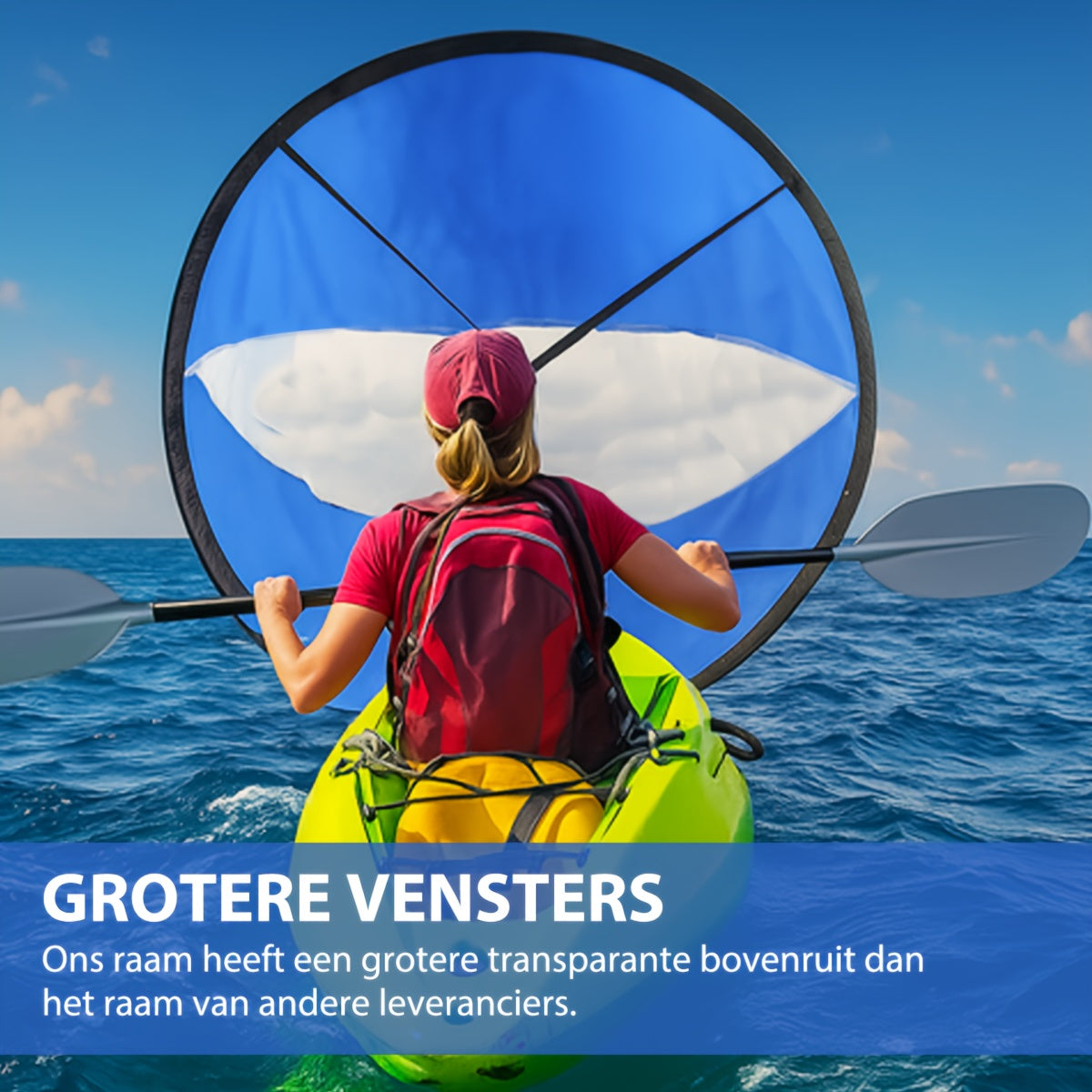 SpeedSail Vela Pieghevole per Kayak – Efficiente e Facile da Usare