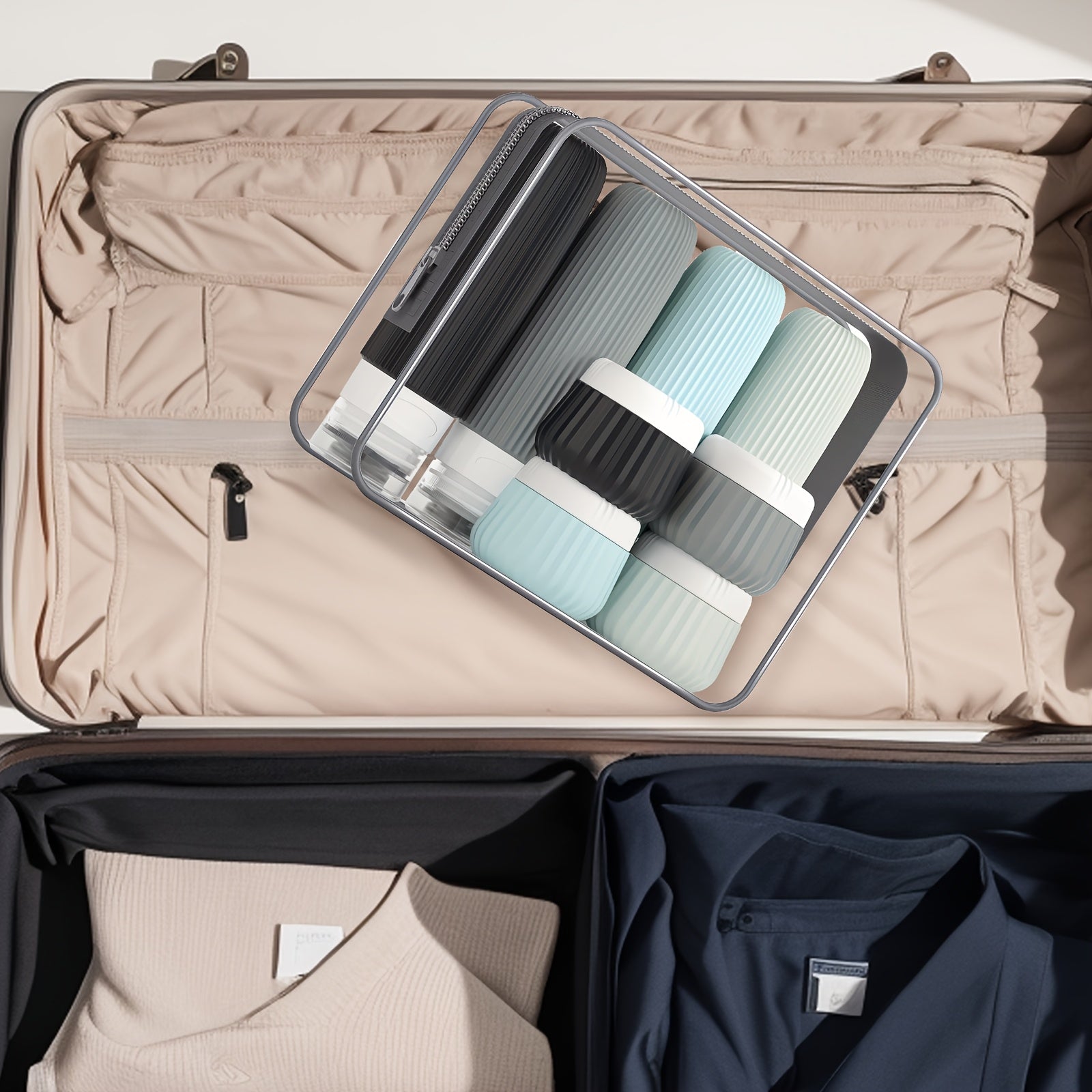 Set di Flaconi da Viaggio Pratici – Sicuri e Comodi per Viaggiare