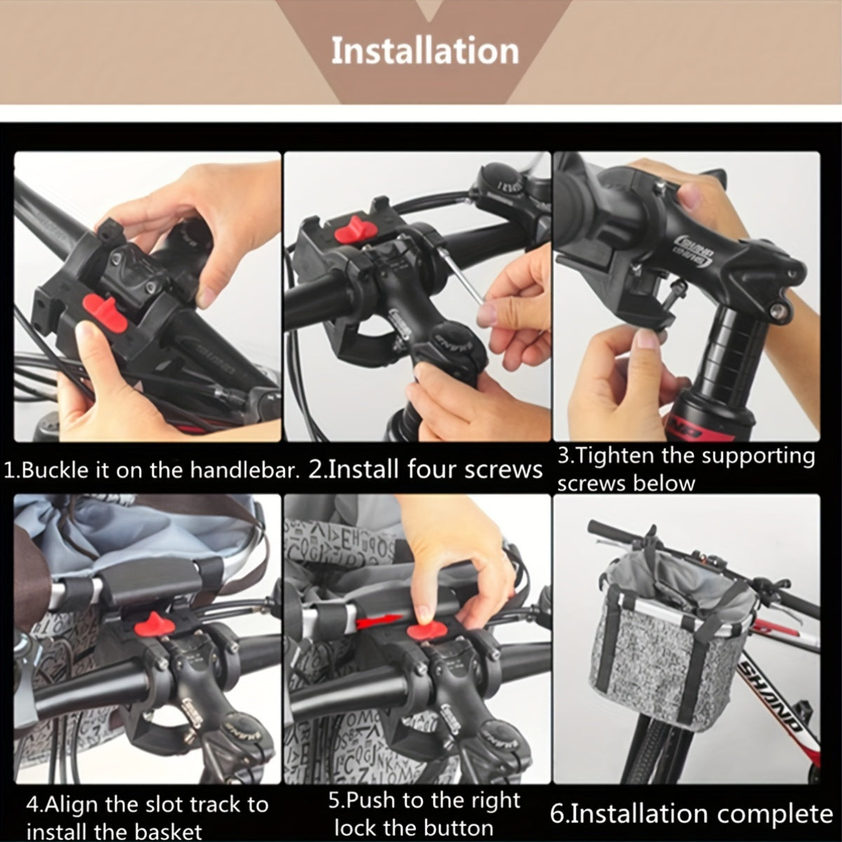 Cestino Pieghevole per Bicicletta – Alta Capacità e Robusta Capacità di Carico per Biciclette e Animali