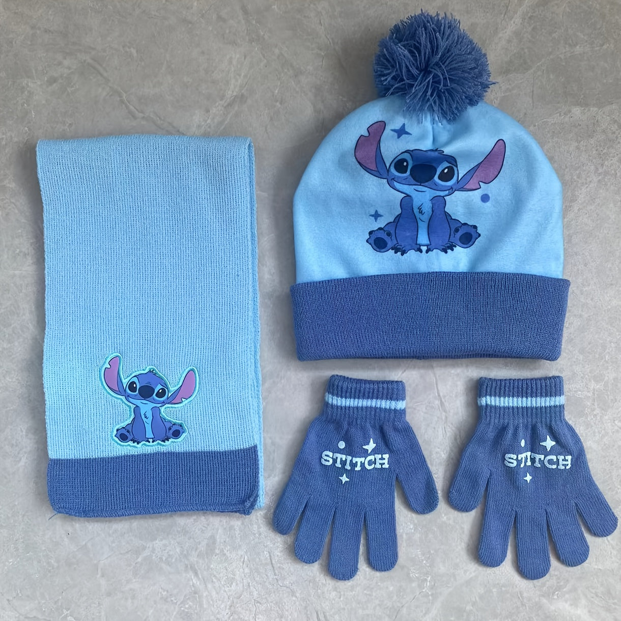 Set Invernale per Bambini – Cappello, Guanti e Scarf Set con Personaggi dei Cartoni Animati