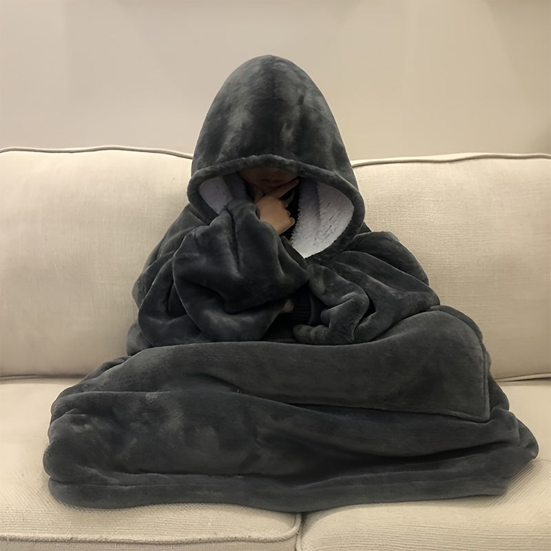 Luna Sherpa Hoodie Blanket - Ultra Morbido e Confortevole per i Giorni Più Freddi