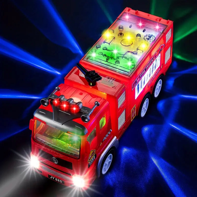 Auto dei Vigili del Fuoco Illuminata - Giocattolo Avventuroso per Bambini