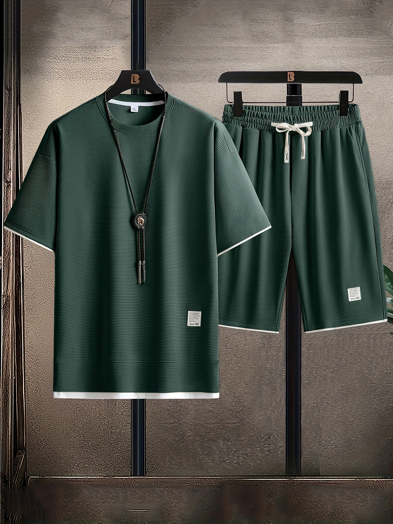 Set da Uomo Trendy con Collo Rotondo – Confortevole e Traspirante per Estati Attive