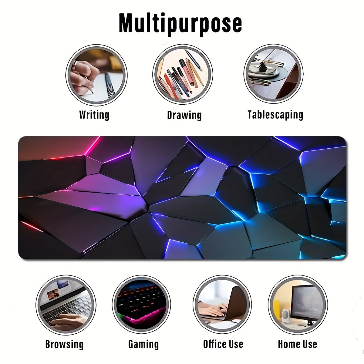 Tappetino da Gioco Geometrico - Elegante, Durevole e Antiscivolo per un'Esperienza di Gioco Perfetta