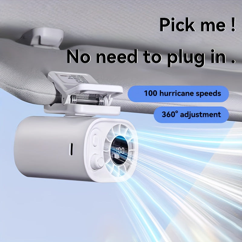 BreezeClip Mini Ventilatore – Raffreddamento Potente, Ovunque e Sempre