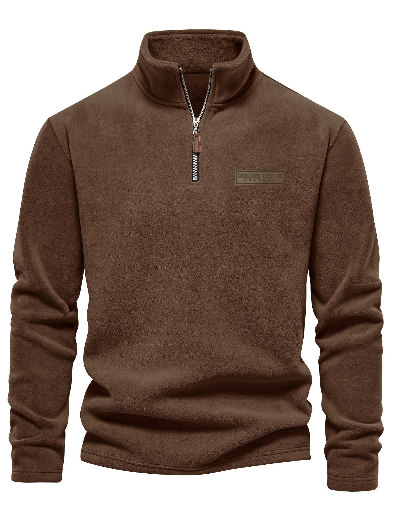 Pullover con Mezza Zip Foderato in Pile - Confortevole e Caldo per le Giornate Fredde