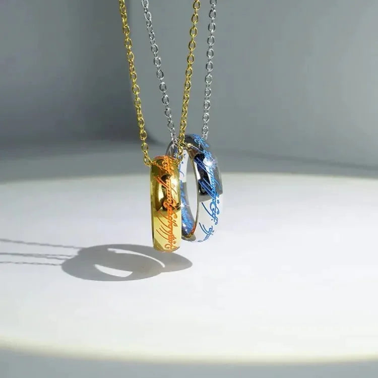 Anello LumoBond Glow – Anello in Acciaio Inossidabile Inciso con Design di Rune Luminose