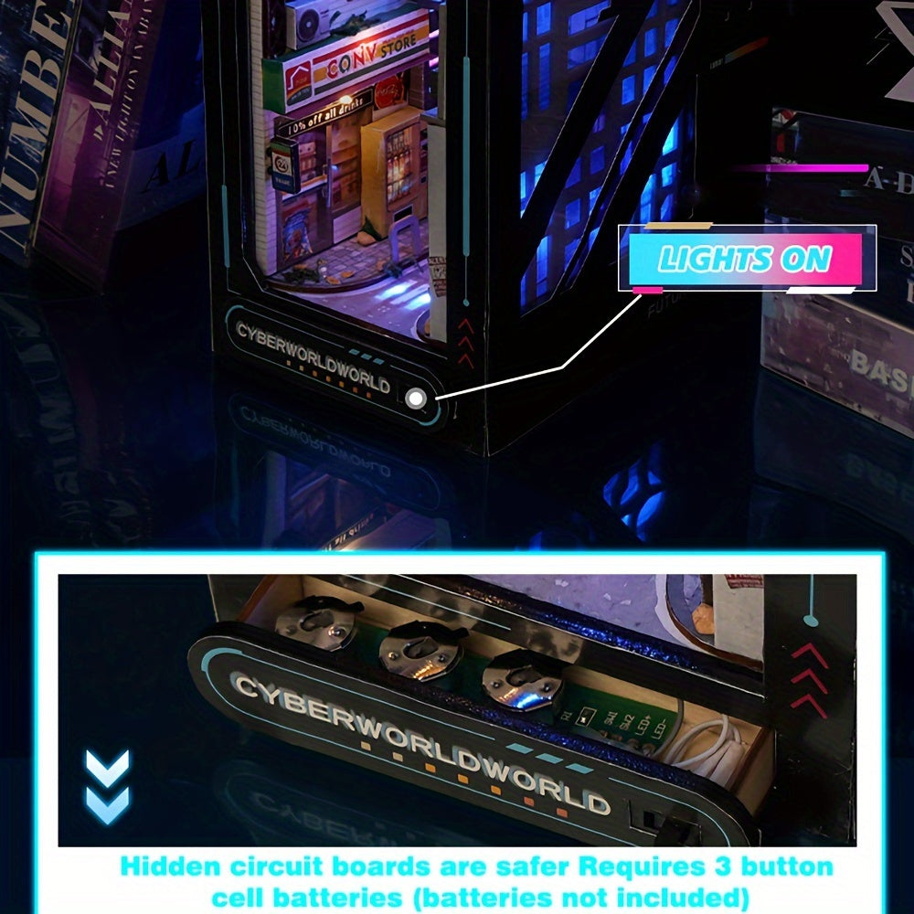 Kit Cabin DIY Cyberpunk – Modello 3D per Decorazione della Casa con Illuminazione