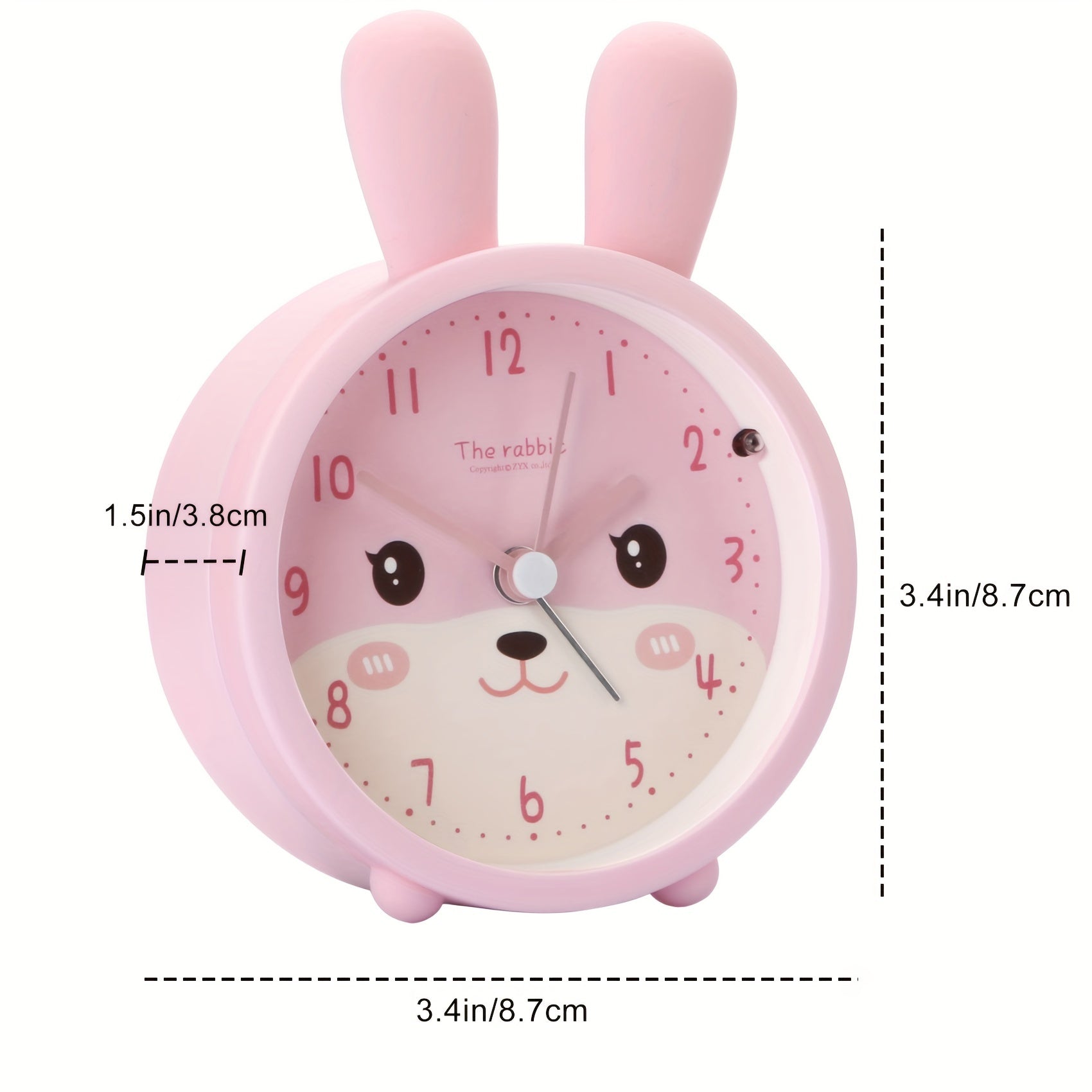 BunnyTime Orologio Sveglia Silenzioso - Per una Mattina Tranquilla e Carina