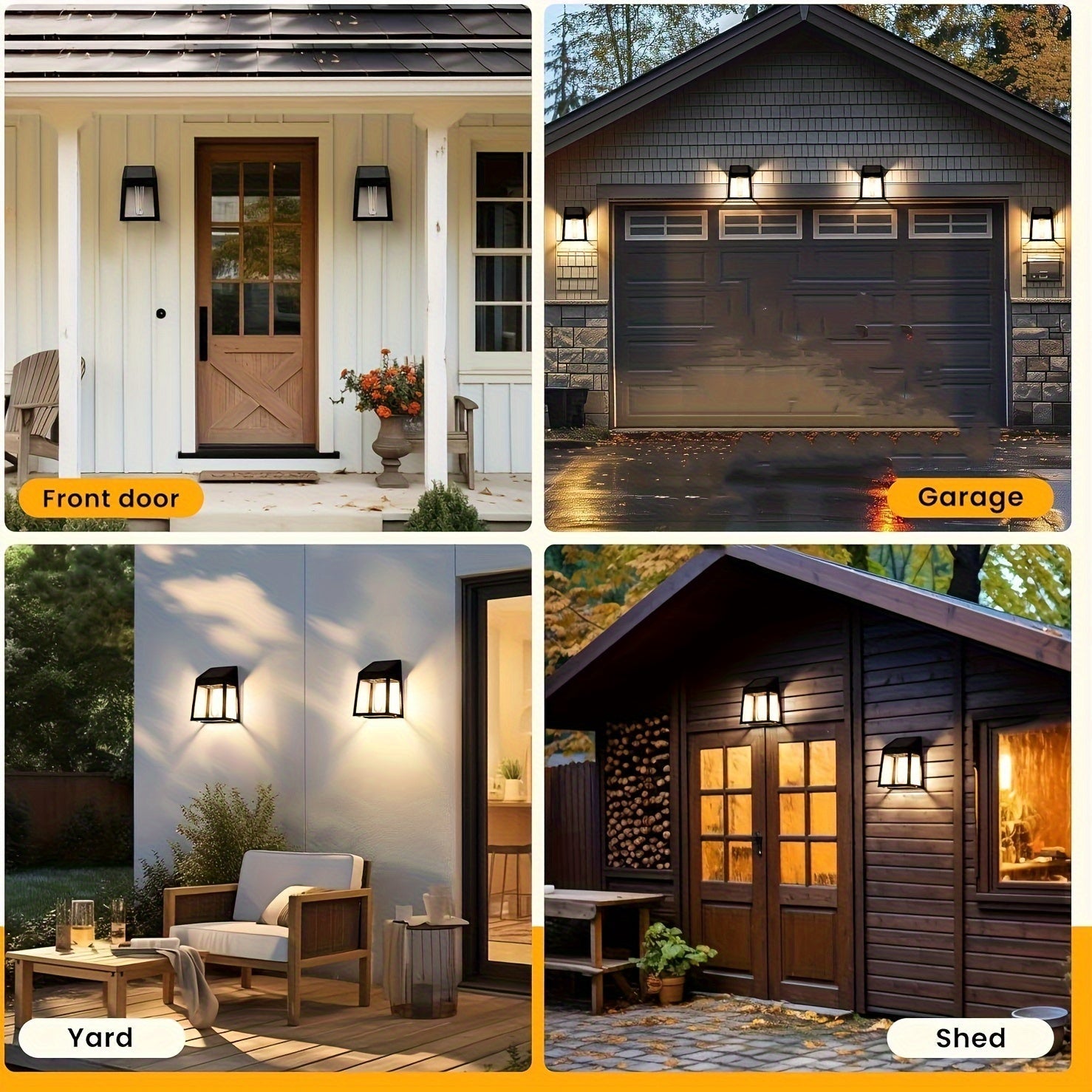 EcoBright Lampada da Parete con Sensore – Per Illuminazione Esterna Intelligente