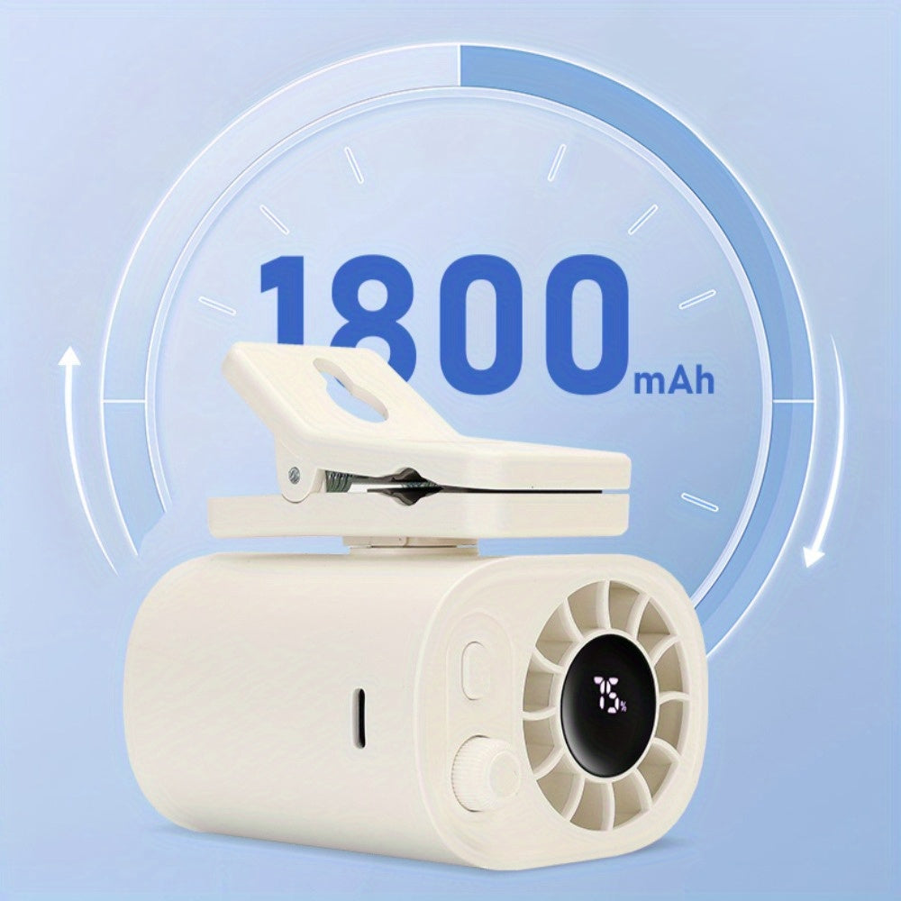 BreezeClip Mini Ventilatore – Raffreddamento Potente, Ovunque e Sempre