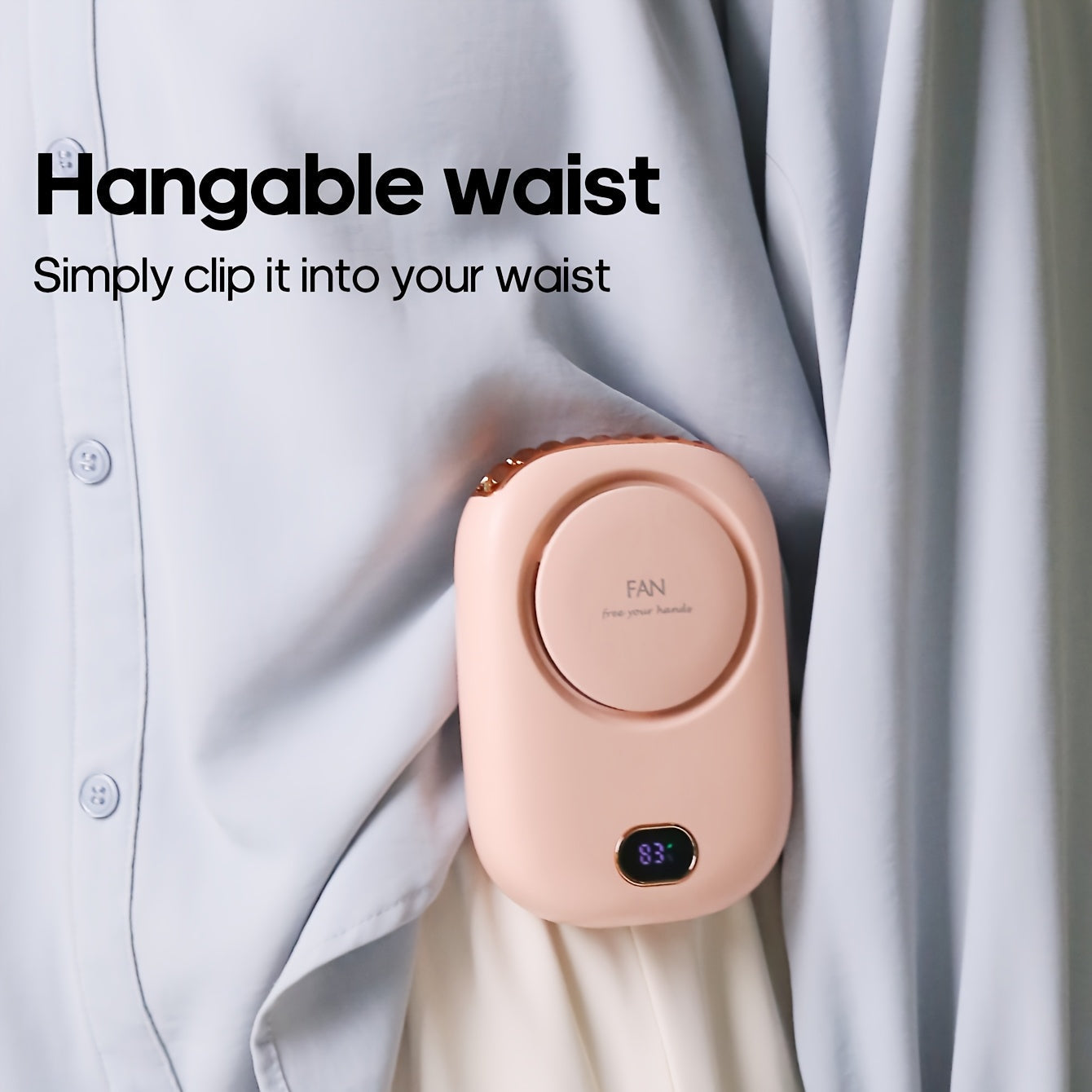 Ventilatore Mini da Collo Ricaricabile USB – Leggero con Velocità Regolabili