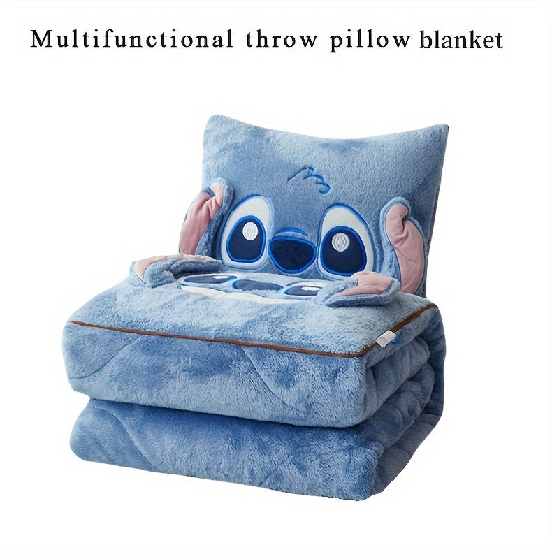 Cuscino-Coperta Stitch in Uno - Per Comfort e Calore in Unico