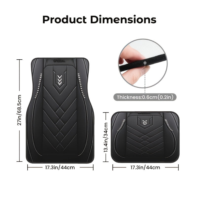 Tappetini Universali per Auto – Antiscivolo e Lavabili per Tutte le Stagioni