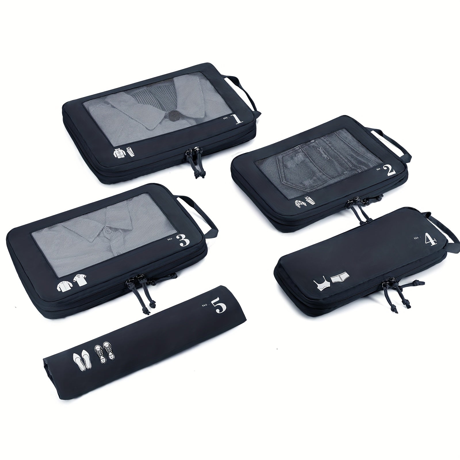 TravelSmart Set di Organizer da Viaggio Compressi – Soluzione Efficiente per i Bagagli