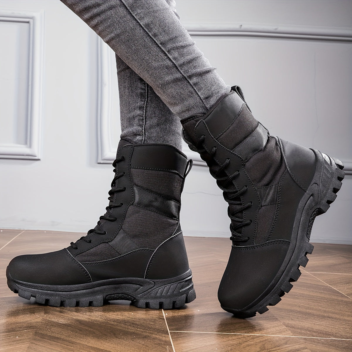 Stivali da Escursionismo Donna a Mezza Polpaccio – Scarpe Trekking Antiscivolo con Fodera Confortevole