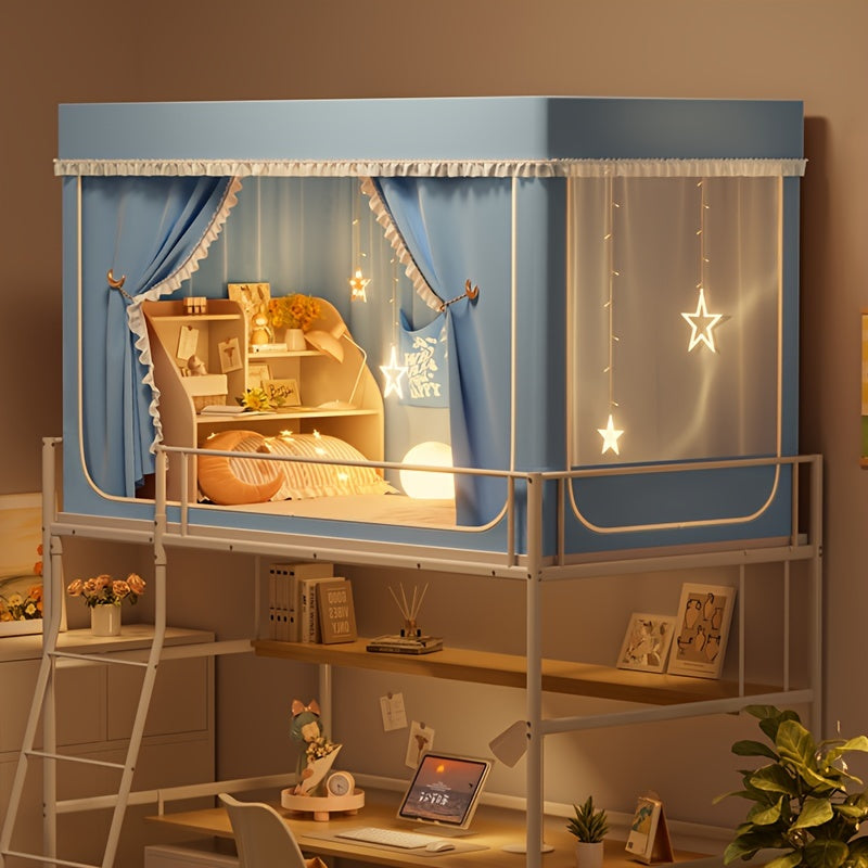 StarryBunk Letto a Castello Regolabile - Accogliente e Protetto con Zanzariera