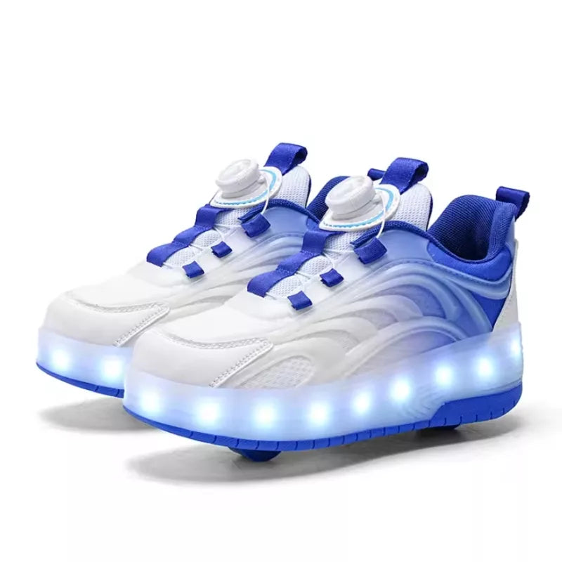Scarpe a Rulli LED per Bambini – Sportive, Grintose e Accattivanti con Illuminazione
