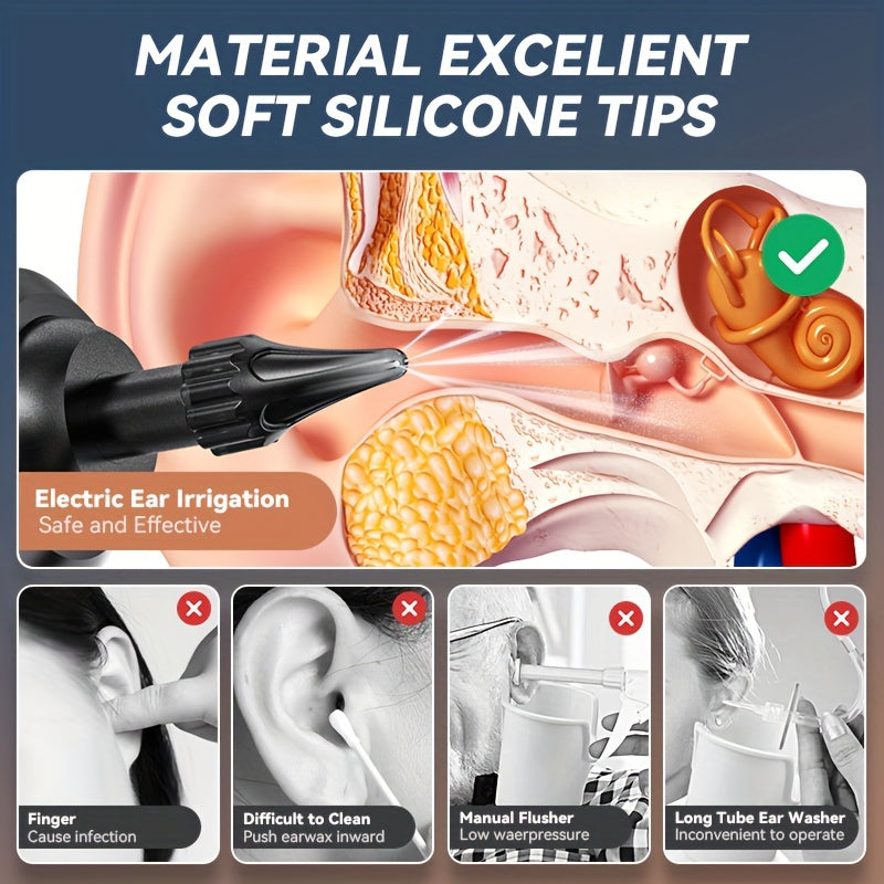 AquaClean Pulitore per Orecchie – Rimozione Sicura e Confortevole dell'Acqua dalle Orecchie