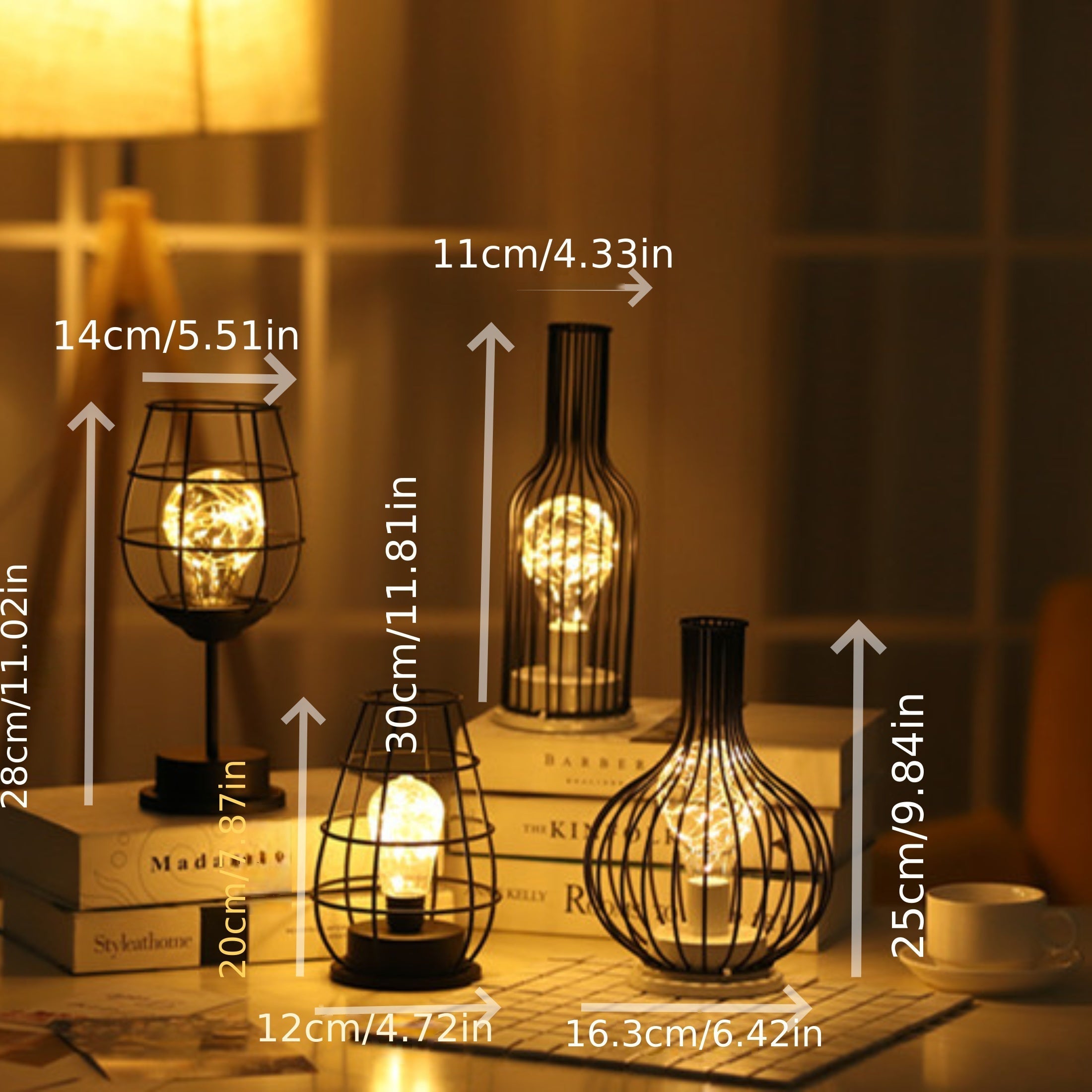Lampade da Tavolo Vintage Edison – Stile Industriale, Illuminazione Atmosferica