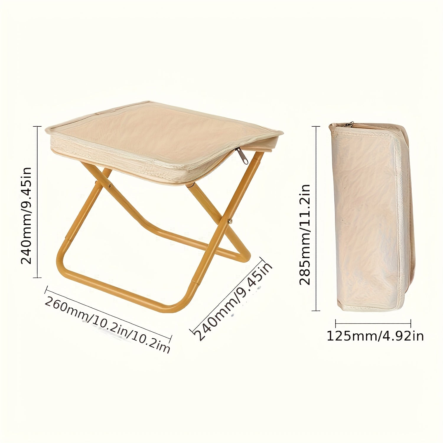 Sedia Pieghevole con Manico - Facile da Trasportare per Avventure all'Aperto